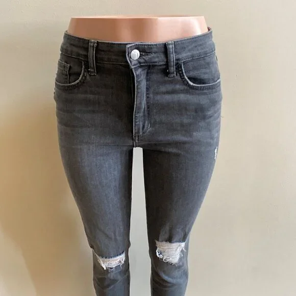 Joe's Distressed High-Rise Ankle Skinny Jeans, Size 29 - Picture 7 of 14